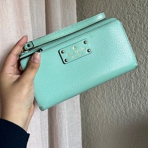 ❗️SOLD❗️Vintage Kate Spade teal wallet